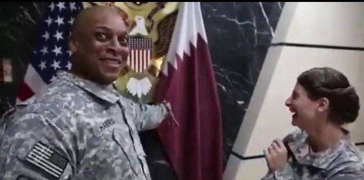 بالفيديو جنديين أمريكيين يسخران من العلم القطري و قطر تحتج.