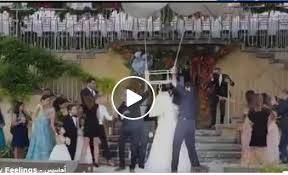 بالفيديو- عروس لبنانية تطير مع البالونات في السماء.. كيف انتهى الأمر؟!!