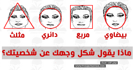 تعرف على شخصيتك من شكل وجهك