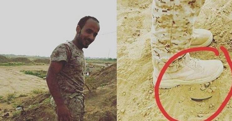 كيف أُنقذ هذا الجندي السعودي من الموت بعدما داس على لغم ؟