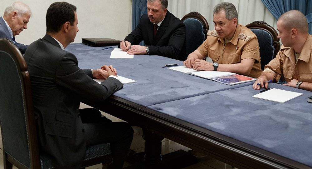 بالفيديو: شويغو يبحث مع الأسد مكافحة الإرهاب