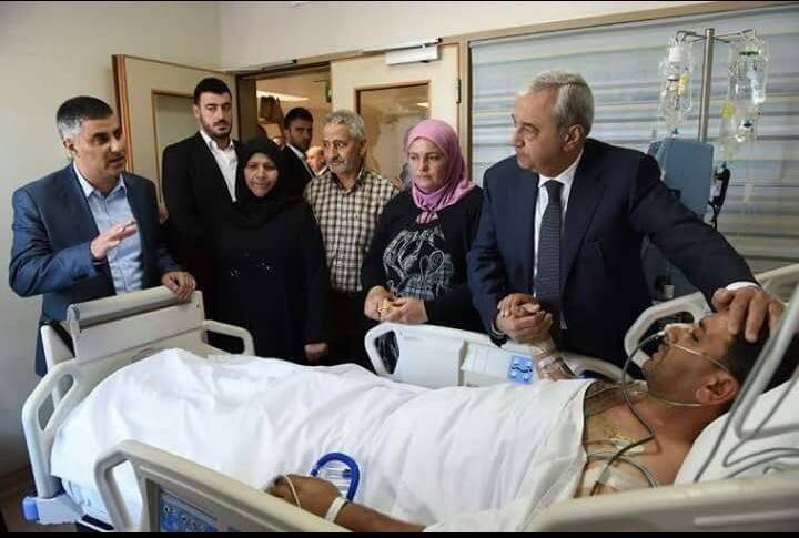 بالصورة: بعد إصابة المعاون أول.. بصبوص يطمئن