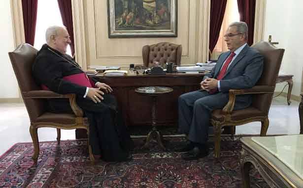 وديع الخازن زار مطر :
لوضع حدّ لمحنة الفراغ