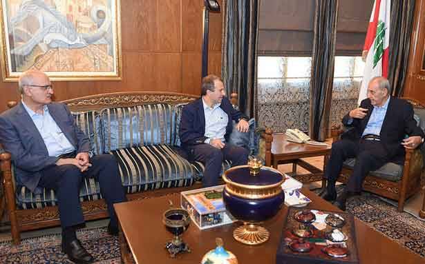 توافق على استخراج النفط والغاز بالبحر
باسيل وخليل بعد لقائهما برّي :
ندعو مجلس الوزراء الى بتّ ملف النفط