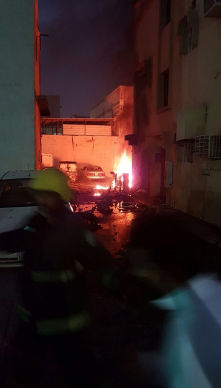 الصور الاولى للانفجار الذي وقع في السعودية قبل قليل
