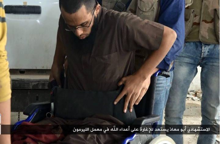 بالفيديو شاهد مقعد سعودي من جبهة النصرة يفجر نفسه في حلب