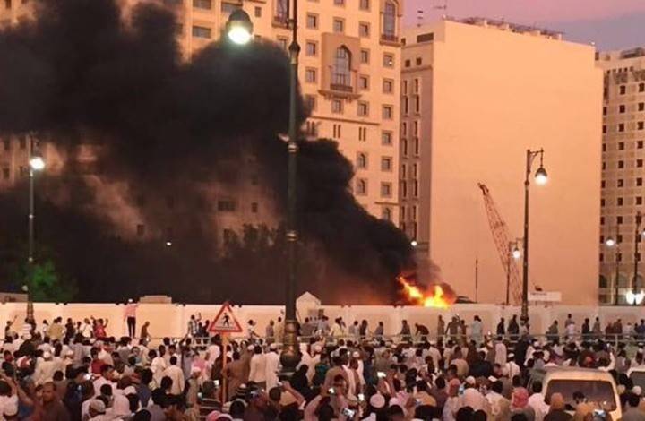 بالفيديو.. كاميرا تنقل صدمة الصائمين في الحرم لحظة التفجير