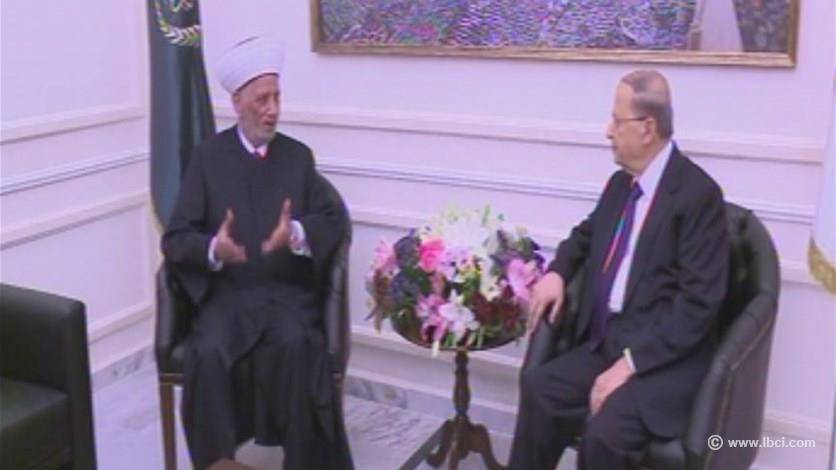عون بعد لقائه دريان: التواصل مستمر مع تيار المستقبل