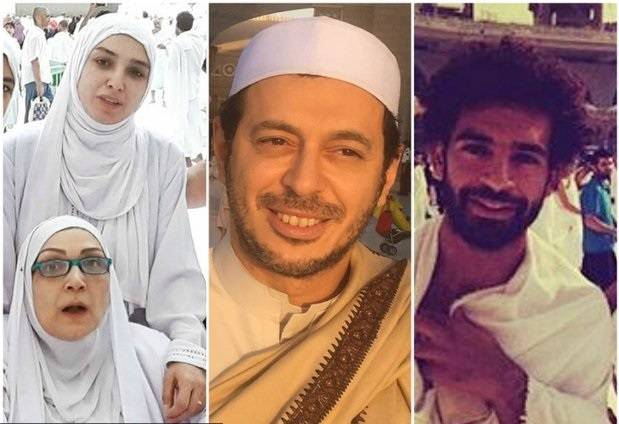 صور مشاهير الفن والرياضة بملابس الإحرام يؤدون مناسك العمرة في رمضان 2016