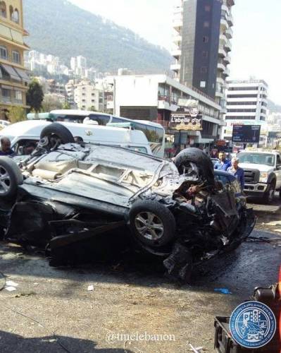بالفيديو... حادث جونية الذي ادى الى  وفاة 3 من الأمن العام يوم البارحة