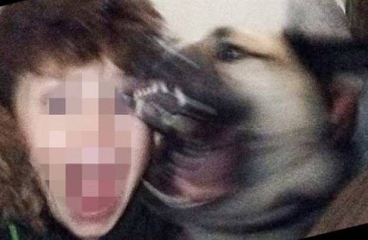 صور:  صورة "سناب شات" تتسبب بكارثة لطفل أثناء محاولته التقاطها مع كلب!