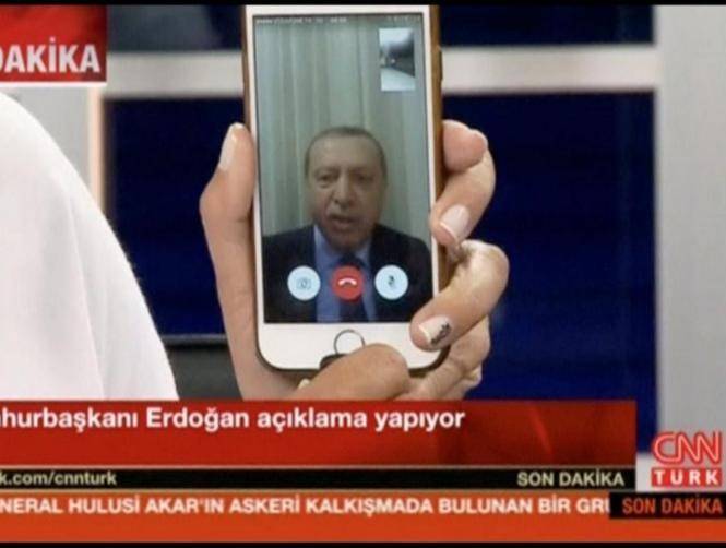 Face Time ينقذ أردوغان