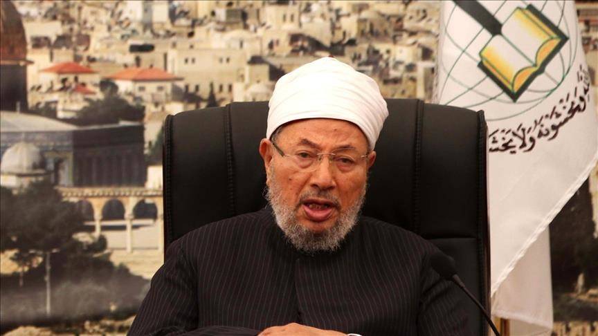 رسالة تضامن وتأييد من القرضاوي إلى أردوغان