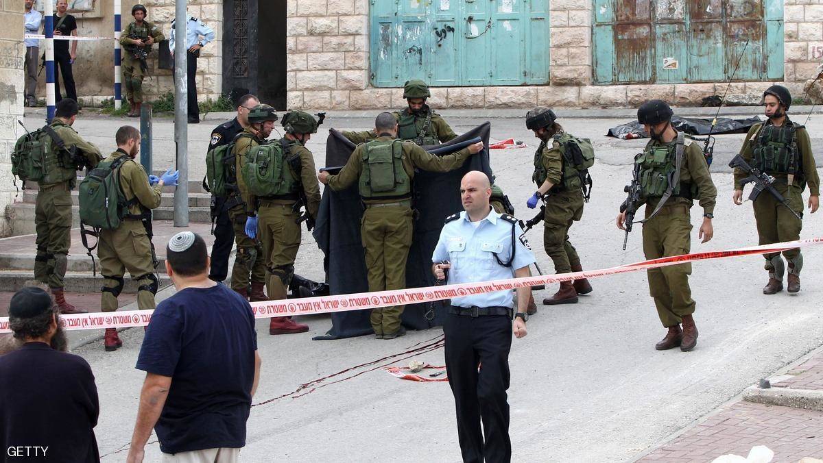 استشهاد فلسطيني طعن جنديين صهاينة