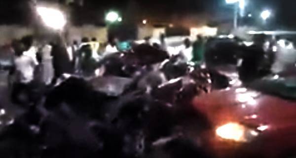 بالفيديو: حادث مأساوي لعروسين يودي بحياة العروس