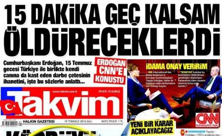 أردوغان: لو تأخرت 15 دقيقة كانوا سيقتلونني