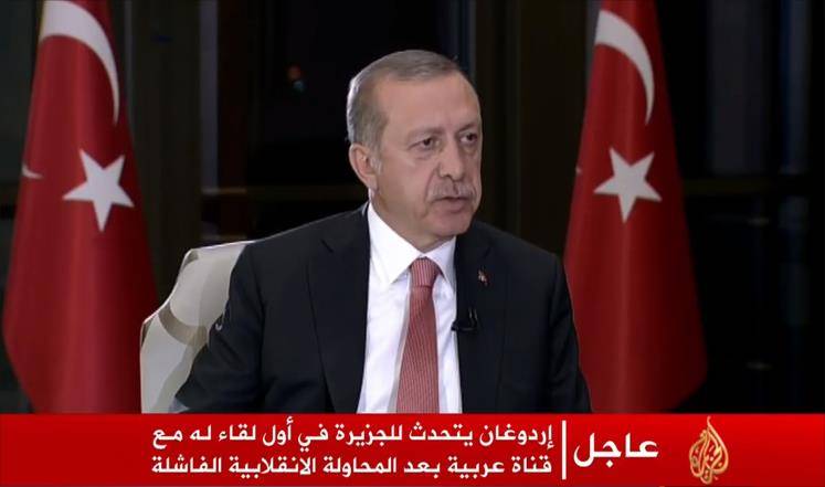 اردوغان : أن الانقلابيين يعتبرون زعيمهم غولن في مرتبة الإله والسيسي لا علاقة له بالديمقراطية