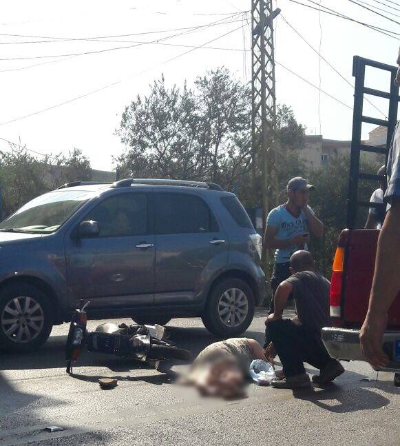 بالصورة:  إصابة امرأة في حادث صدم شمالاً