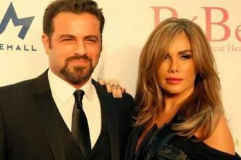 بالصورة: نيكول سابا نائمة على كتف زوجها