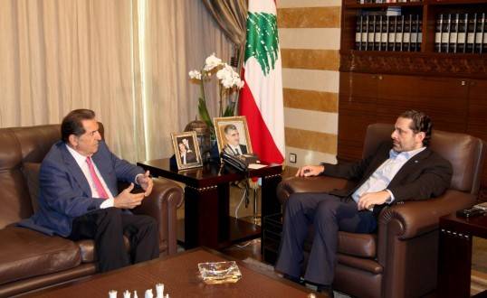 الرئيس الحريري إلتقى حرب عرض مع دو فريج الاوضاع