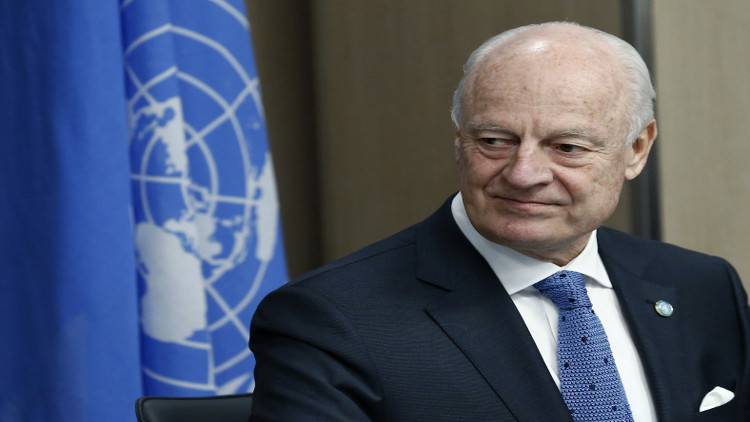 دي ميستورا في طهران ونائبه في دمشق