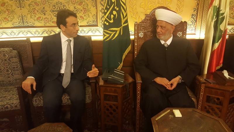 دريان استقبل شبيب واتحاد بلديات عكار وشخصيات