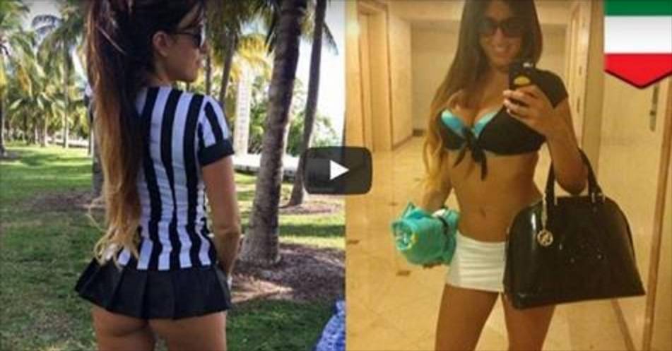 بالفيديو: عارضة أزياء إيطاليةَّ مثيرة جداً تصبح حكم كرة قدم!
