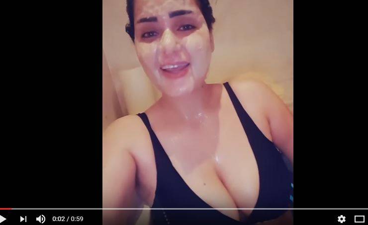 بالفيديو سما المصري تصور نفسها عارية في الحمام