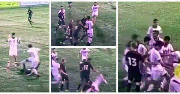 بالفيديو - مباراة بين البحرين وأميركا تتحول إلى ساحة قتال