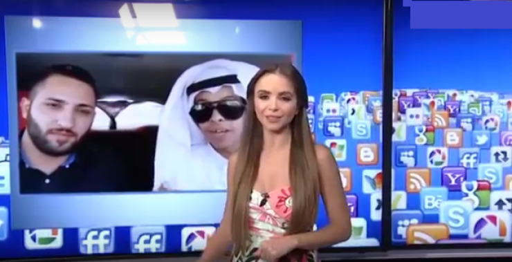 بالفيديو: 'أبو سن' يضرب من جديد ويعرض الزواج على مذيعة الجديد