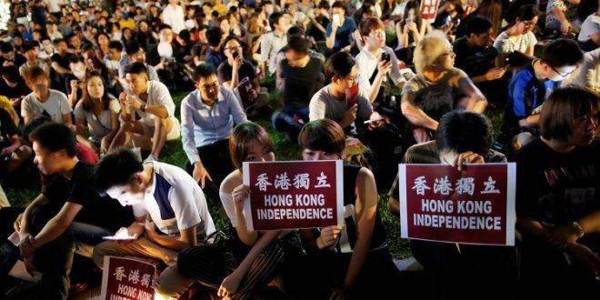 أول تظاهرة في هونغ كونغ تطالب بالاستقلال