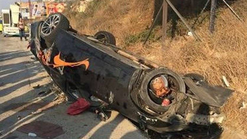 جرحى بحادث  مروع على أوتوستراد القلمون