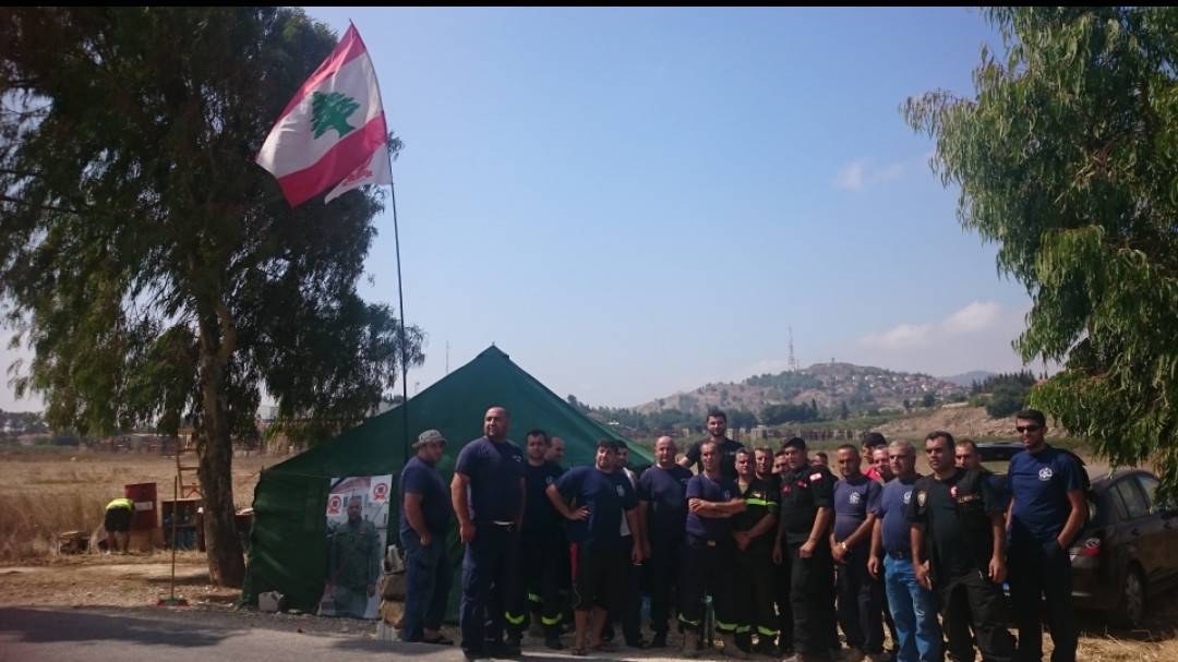 إستنفار إسرائيلي قبالة إعتصام الدفاع المدني