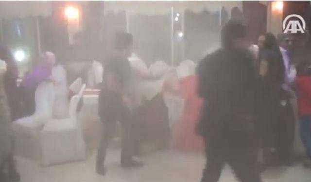 بالفيديو.. انفجار عنيف يهز صالة أفراح أثناء حفل زفاف