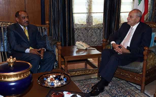 استقبل قزي والسفير السوداني في لبنان
برّي دعا للمُشاركة بمهرجان الصدر :
لاستكمال التحرير ولبناء استقرار لبنان