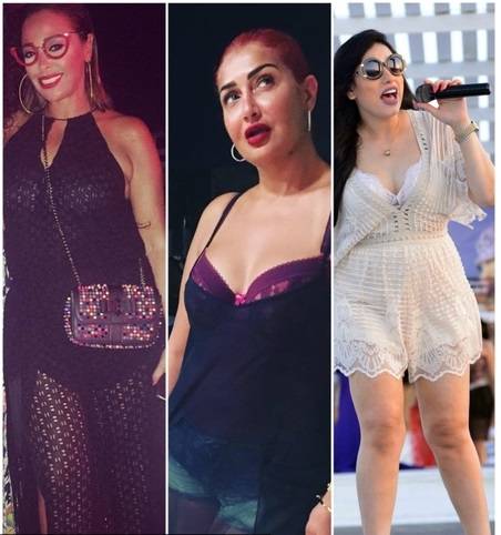 صور إطلالات الفنانات في الصيف بالشورت والملابس الشفافة