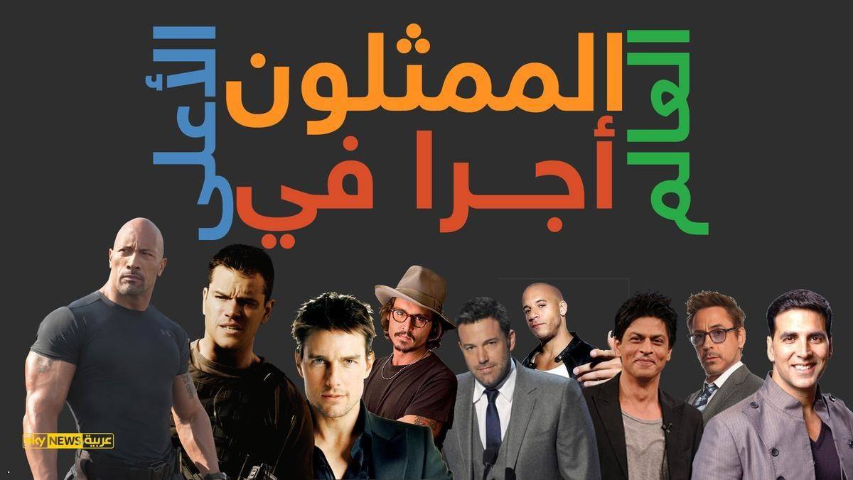 انفوغرافيك.. الممثلون الأعلى أجرا في العالم