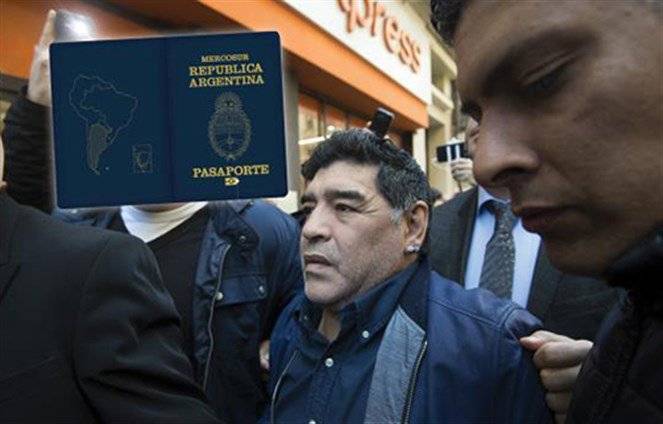 إيقاف مارادونا وهو في طريقه إلى دبي