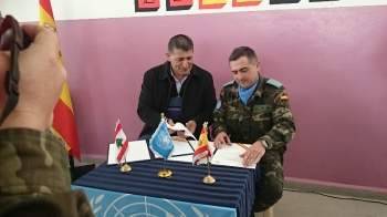 قائد الكتيبة الاسبانية دشن مشروعا لترميم معمل لفرز النفايات بالقليعة