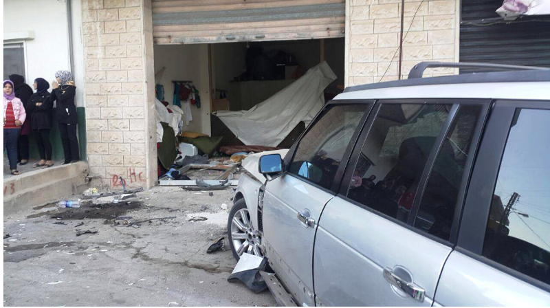 عبوة ناسفة استهدفت سيارة في مجدل عنجر واصابة طفلتين ..