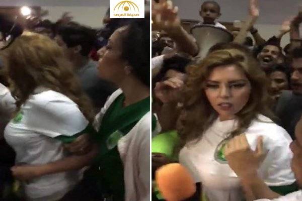بالفيديو: شاهد لحظة تعرض المذيعة سارة عبد العزيز للتحرش من الجمهور