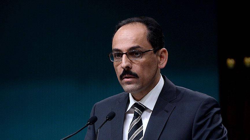قالن:أردوغان التقى نظيريه الأميركي والروسي لتأكيد وقف إطلاق الناربحلب