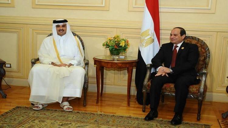 أمير قطر يهاتف السيسي
