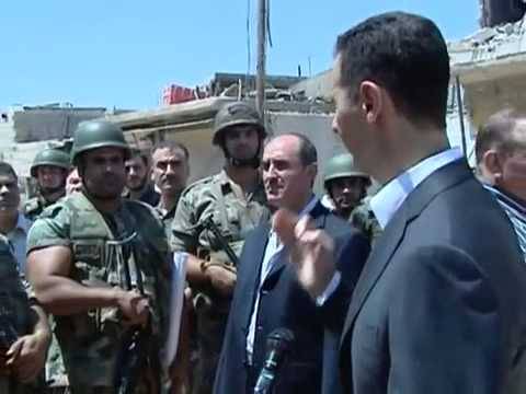 الرئيس الأسد يفجر قنبلة من داريا
