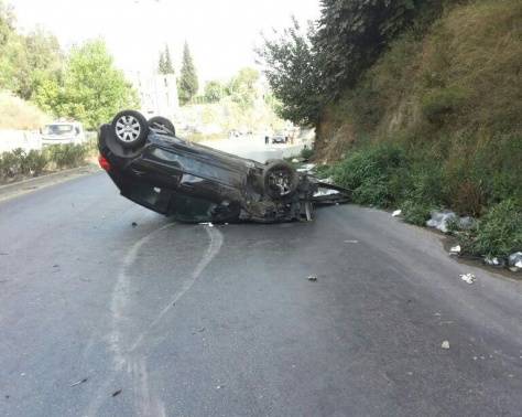صورة فنّانة سورية تتعرض لحادث في بيروت وكادت تخسر عينها