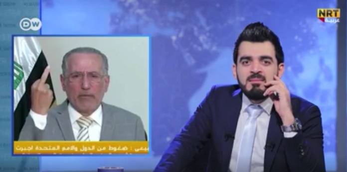 ما سر "أصبع" السياسي العراقي موفق الربيعي أثناء حديثه عن عوامل النجاح؟