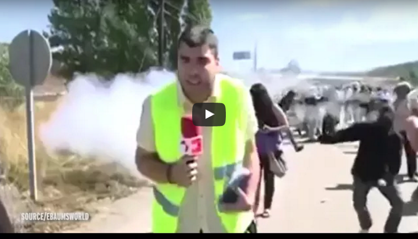 بالفيديو.. مراسل ينجو من الموت أثناء تغطيته المباشرة.. فماذا حدث؟!