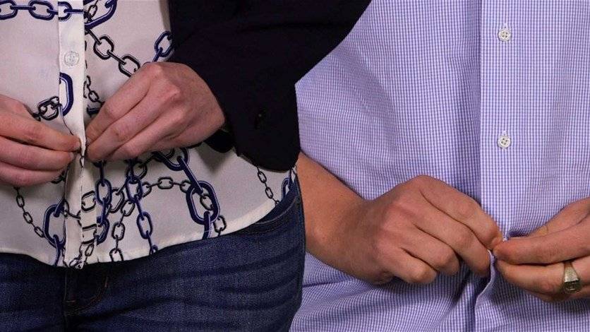 لماذا أزرار قميص الرجال على اليمين والنساء على اليسار؟