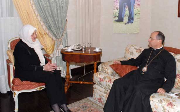 الحريري التقت المطران حداد
