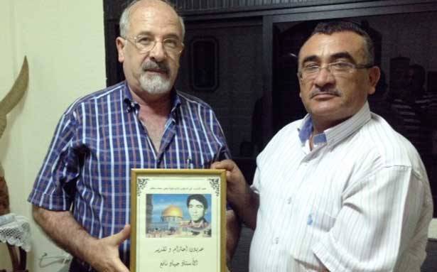 لجنة الأسير سكاف كرّمت جهاد نافع
وشكرت شارل أيّوب على تضامنه المستمّر مع يحي